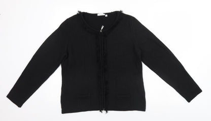 Womens UK Size 10 Rabe Black Cardigan Jumper