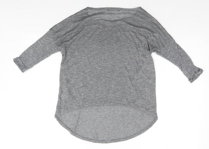 Womens UK Size M Missguided Silver Basic Polo