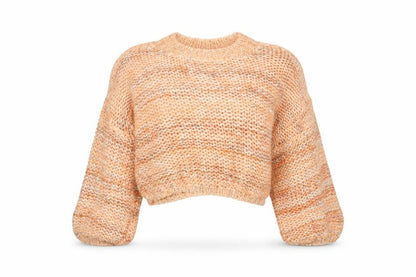 Womens UK Size S Stradivarius Orange Pullover Jumper