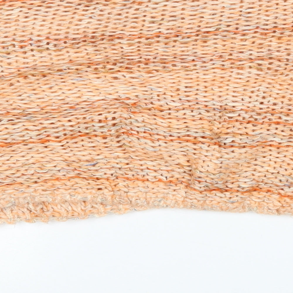 Womens UK Size S Stradivarius Orange Pullover Jumper