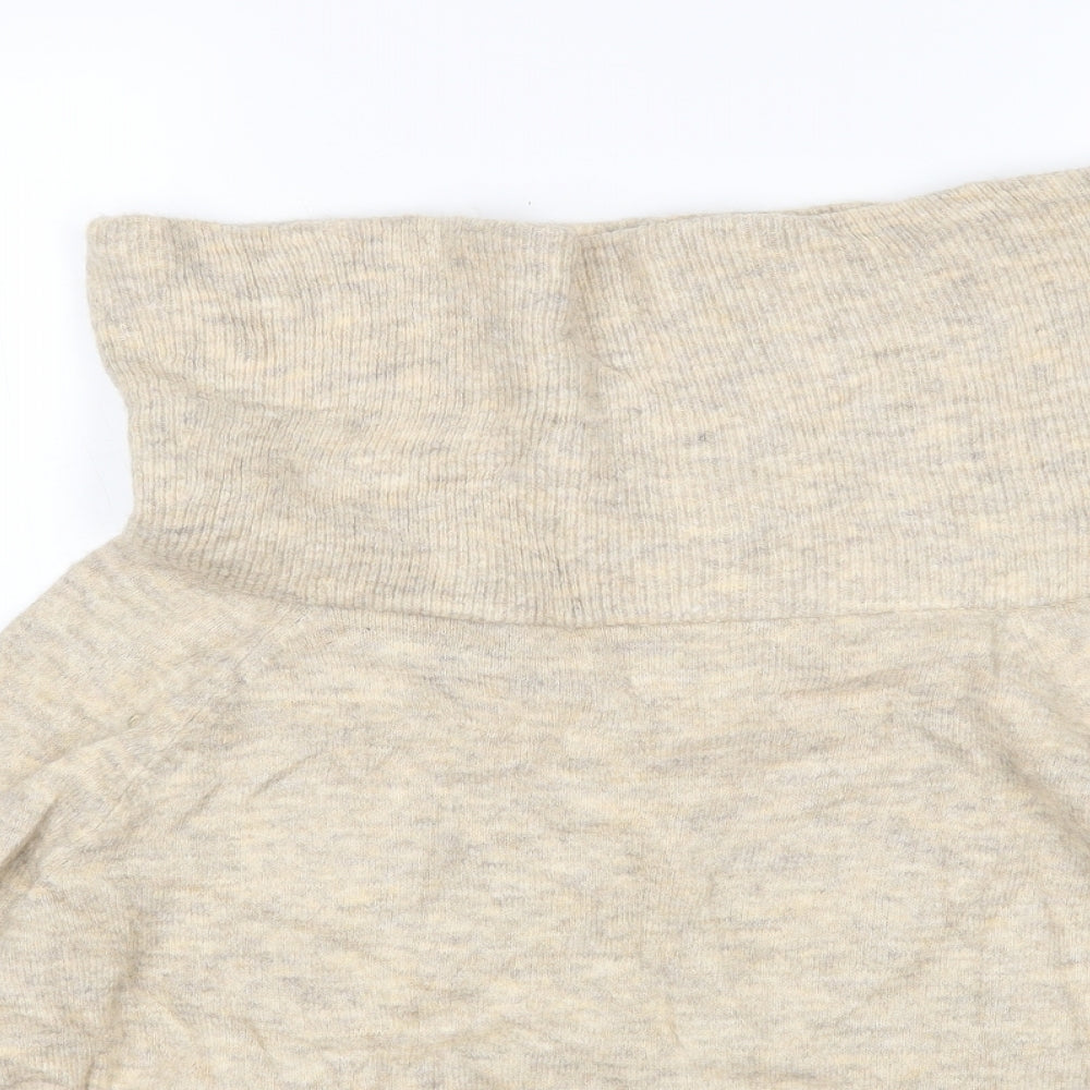 Womens UK Size XS H&M Beige Pullover Jumper