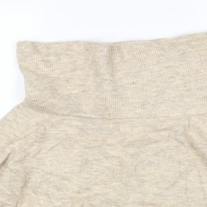 Womens UK Size XS H&M Beige Pullover Jumper