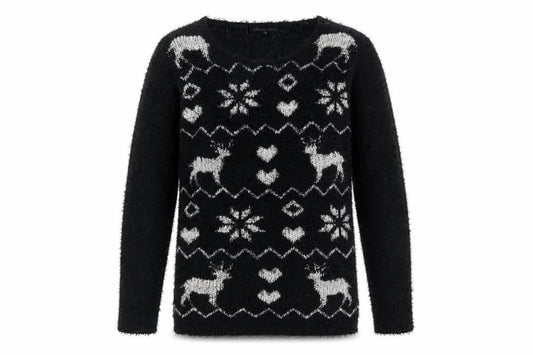 Womens UK Size 12 Heart &  Soul Multicoloured Pullover Jumper