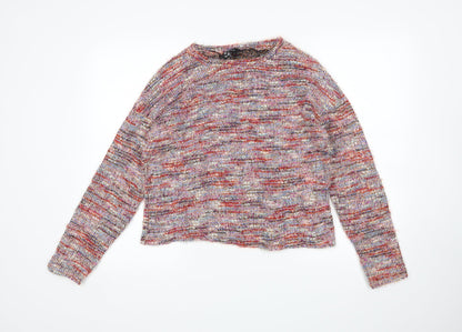 Womens UK Size M New Look Multicoloured Pullover Jumper