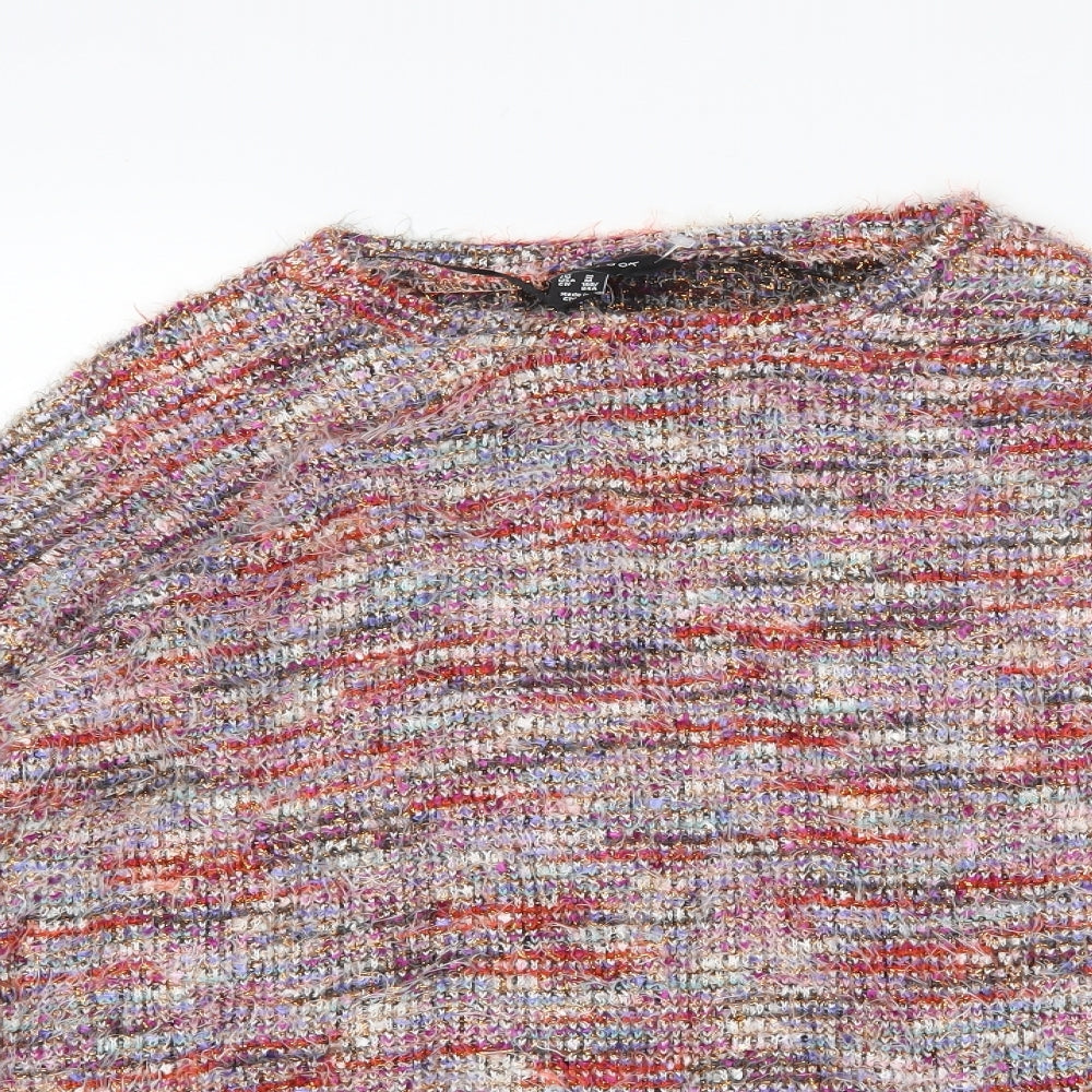Womens UK Size M New Look Multicoloured Pullover Jumper