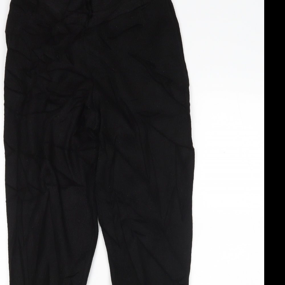 Womens UK Size M PRETTYLITTLETHING Regular Fit Sweatpants Black Trousers