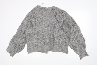 Primark Womens Grey   Cardigan Jumper Size M