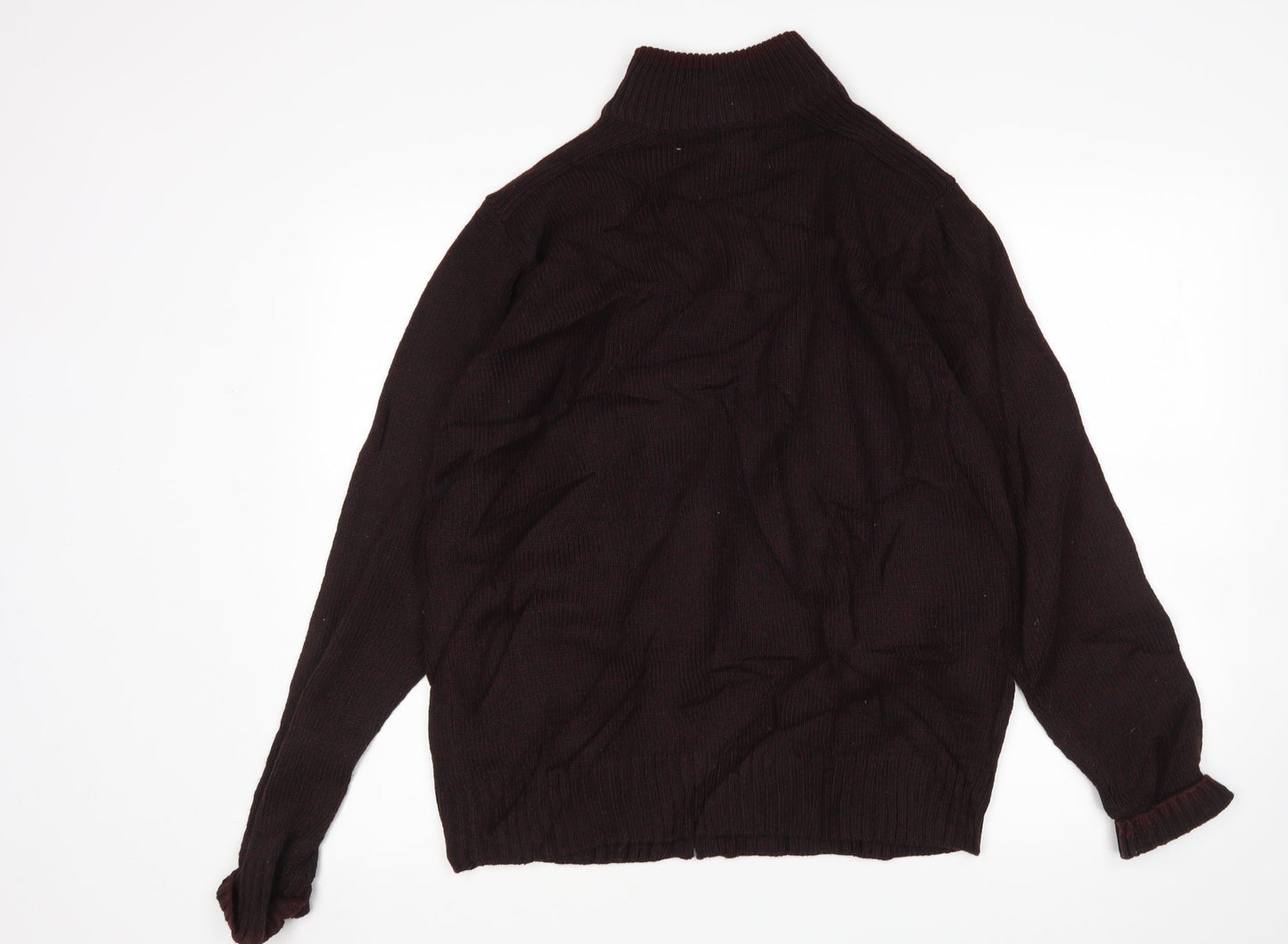 Mens UK Size M M&S Purple Full Zip Sweatshirt