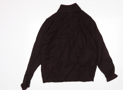 Mens UK Size M M&S Purple Full Zip Sweatshirt