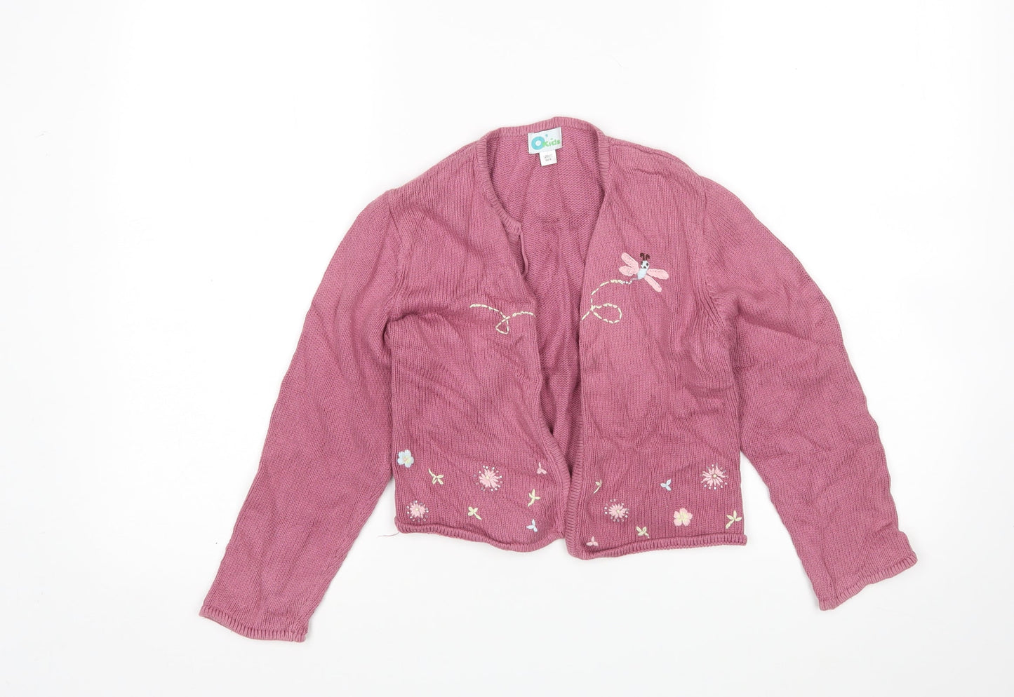 OKids Girls Pink   Cardigan Jumper Size 8 Years