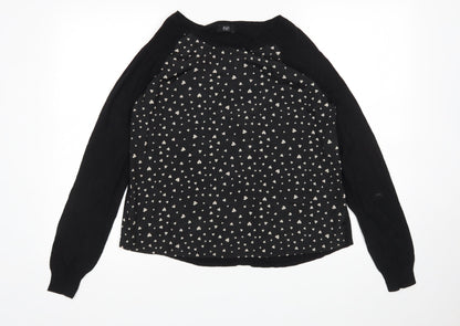 F&F Womens Black   Pullover Jumper Size 12