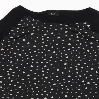 F&F Womens Black   Pullover Jumper Size 12