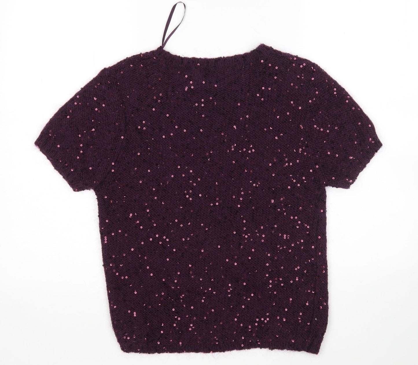 Womens UK Size 12 Papaya Purple Pullover Jumper