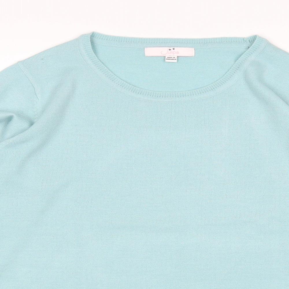 Womens UK Size 12 Julipa Green Pullover Jumper