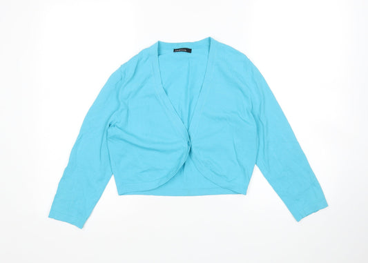Womens UK Size 10 Bianca Blue Cardigan Jumper