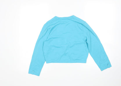 Womens UK Size 10 Bianca Blue Cardigan Jumper