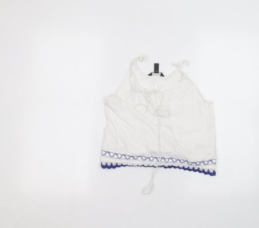 New Look Womens White   Basic T-Shirt Size 12