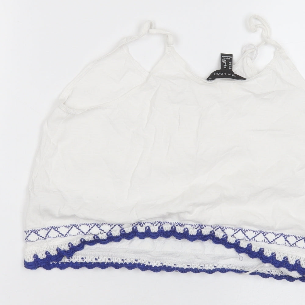 New Look Womens White   Basic T-Shirt Size 12