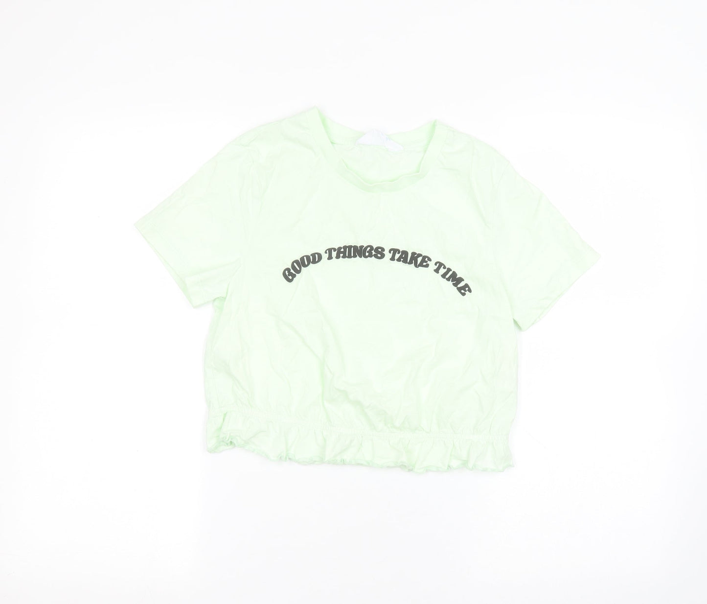 Primark Womens Green   Basic T-Shirt Size S