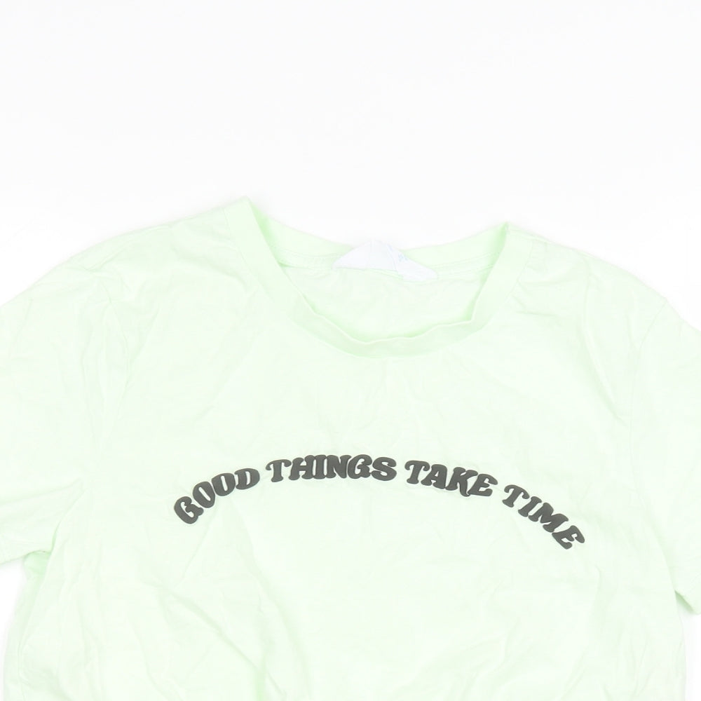 Primark Womens Green   Basic T-Shirt Size S