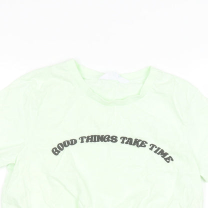Primark Womens Green   Basic T-Shirt Size S