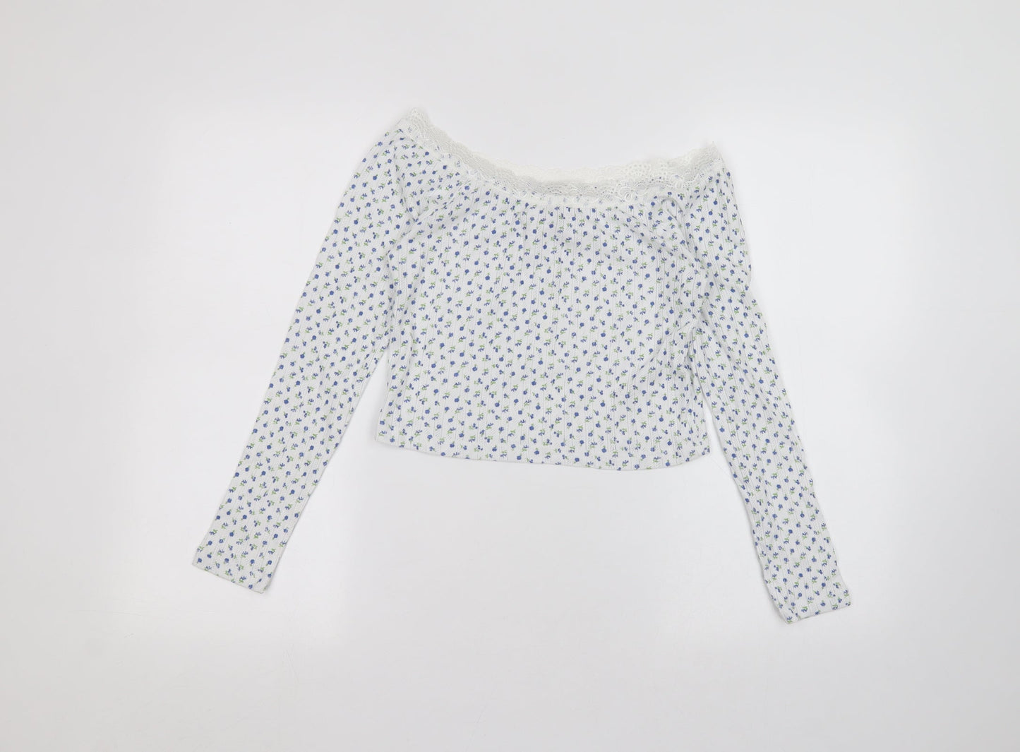 Womens UK Size 10 ASOS White Basic T-Shirt