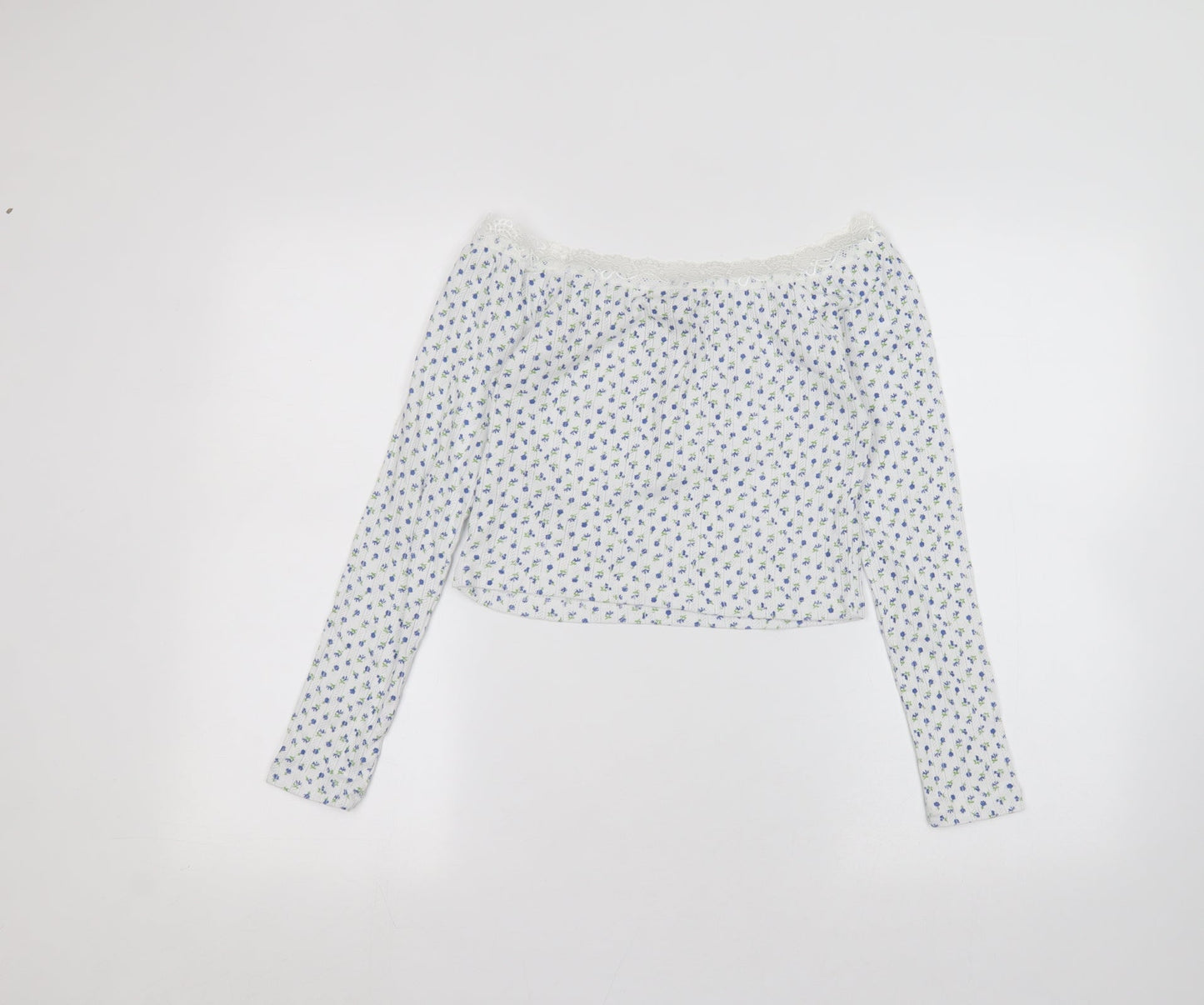 Womens UK Size 10 ASOS White Basic T-Shirt