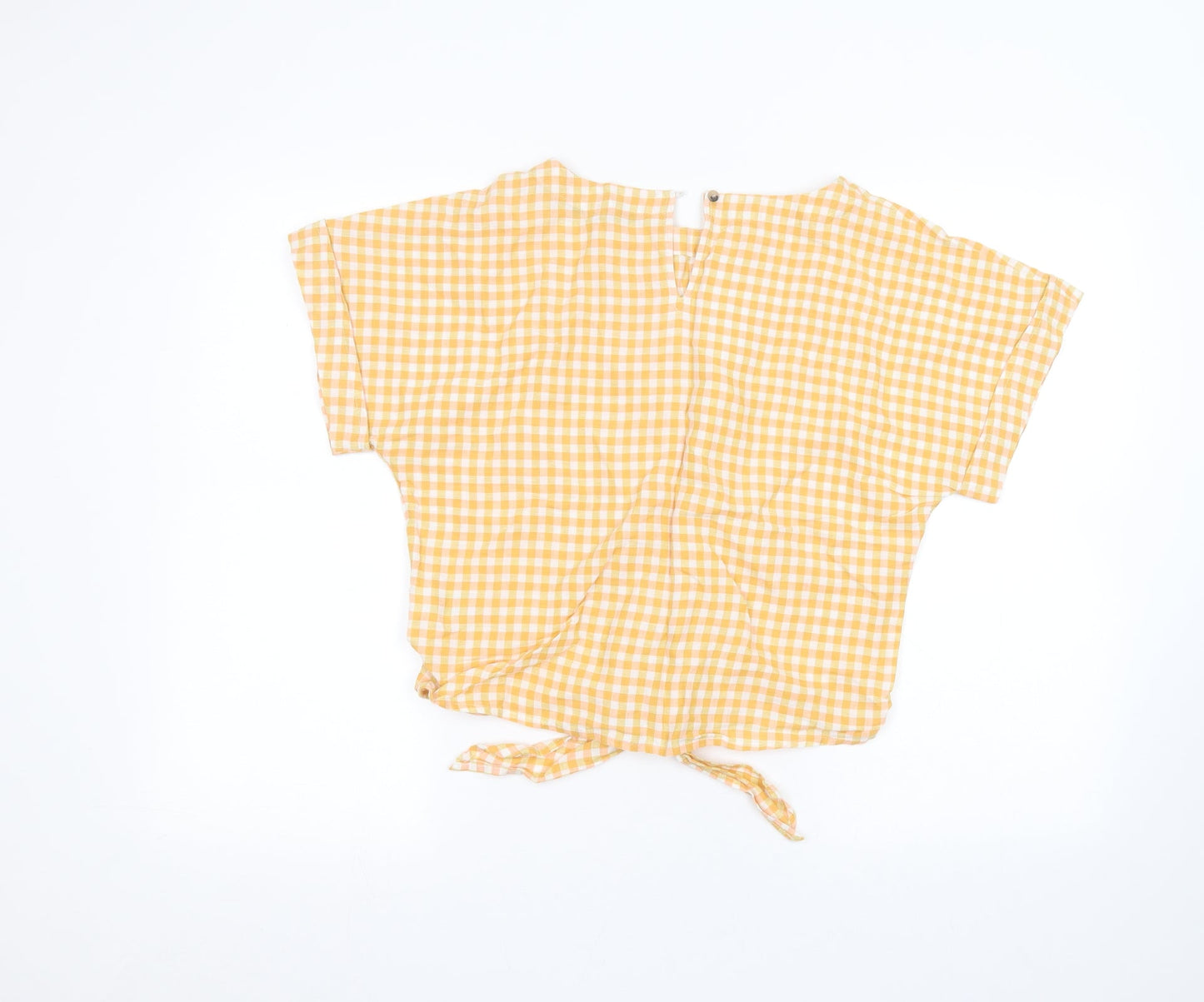 Womens UK Size 10 Marks and Spencer Orange Basic T-Shirt