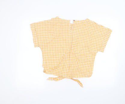 Womens UK Size 10 Marks and Spencer Orange Basic T-Shirt