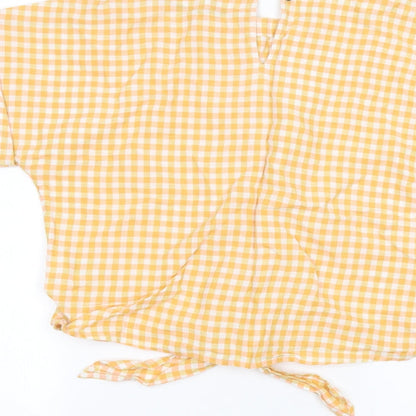 Womens UK Size 10 Marks and Spencer Orange Basic T-Shirt