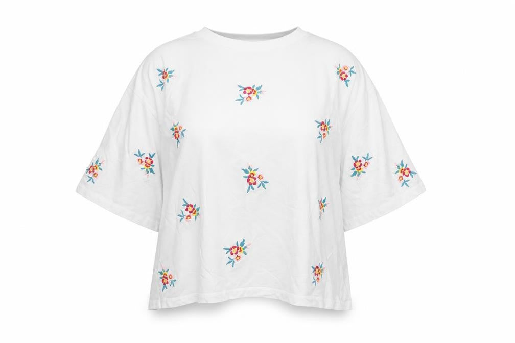 Womens UK Size 12 New Look White Basic T-Shirt