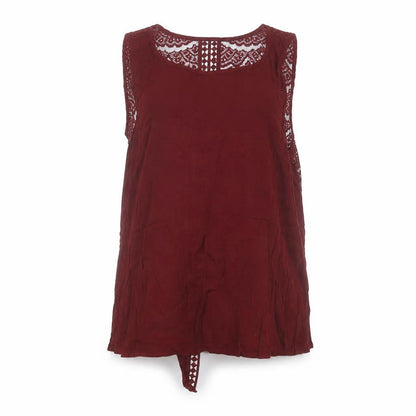 Womens UK Size 10 Atmosphere Red Basic Blouse