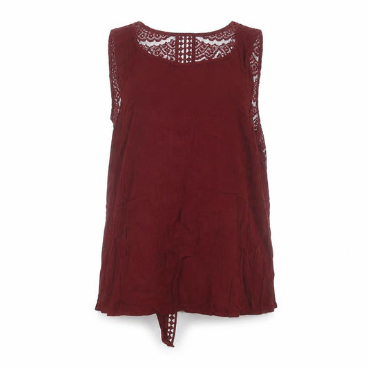 Front view of Atmosphere women’s red basic blouse, size UK 10