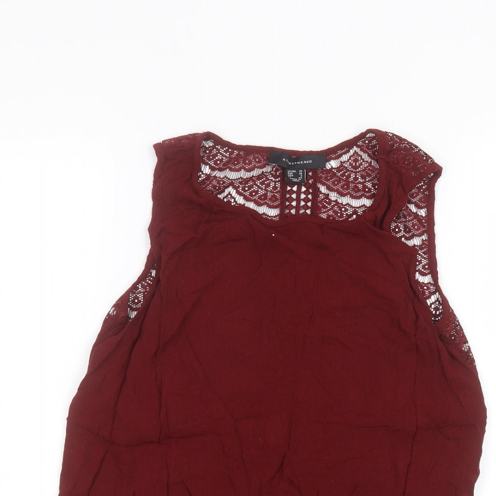 Atmosphere Womens Red   Basic Blouse Size 10