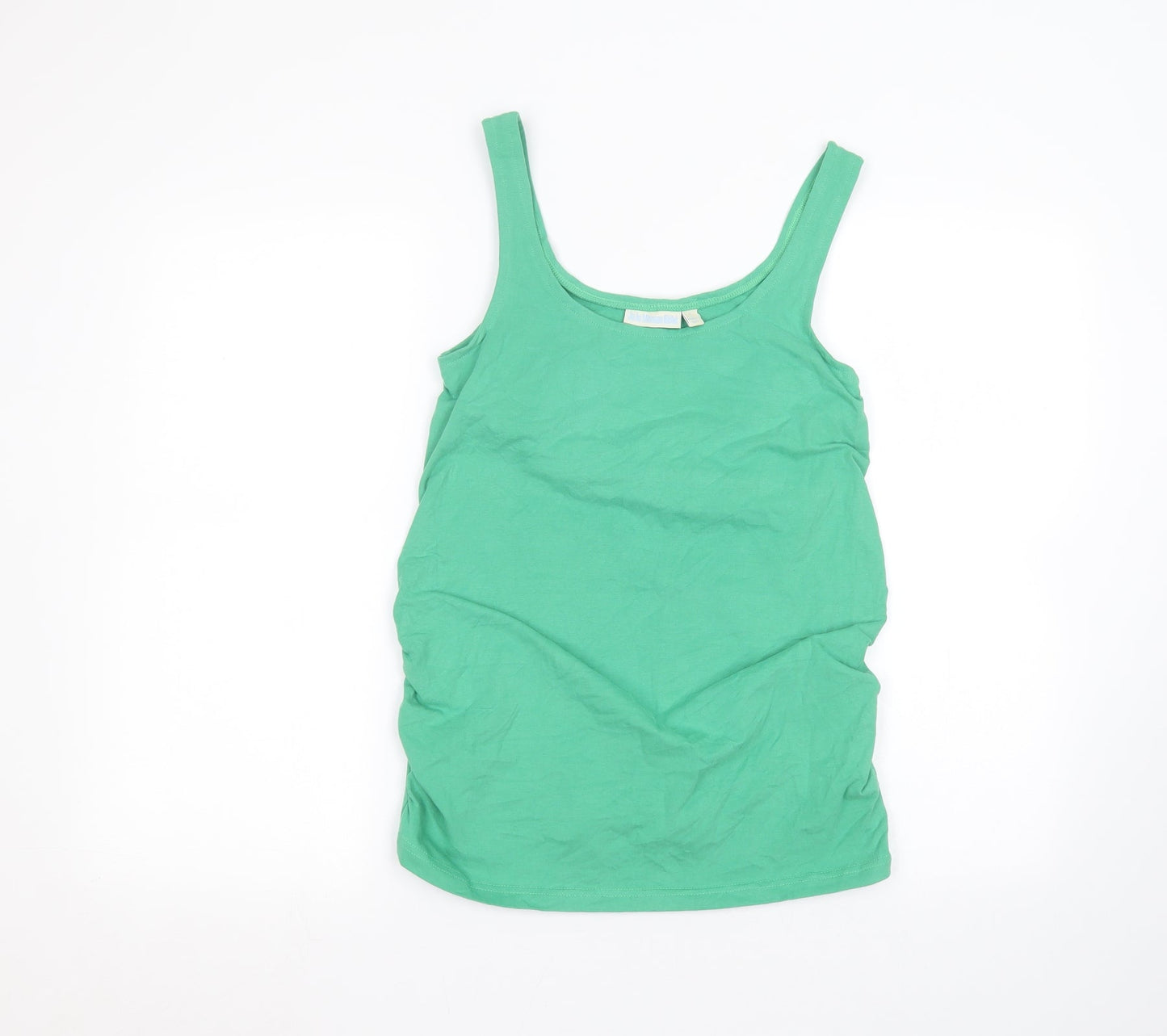 Womens UK Size S JoJo Maman Bébé Green Basic Tank