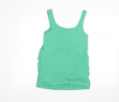 Womens UK Size S JoJo Maman Bébé Green Basic Tank