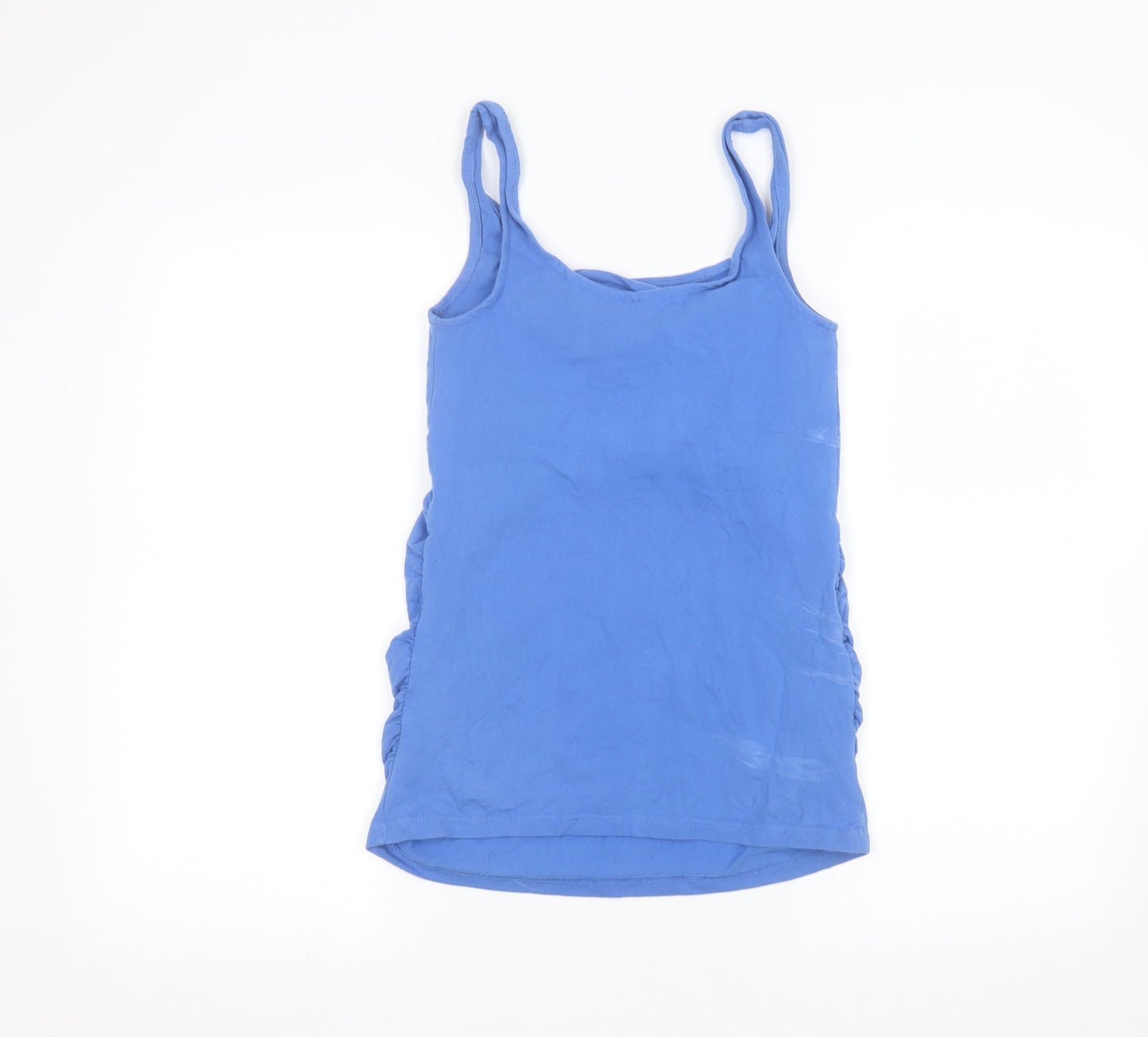 Womens UK Size XS JoJo Maman Bébé Blue Basic Tank