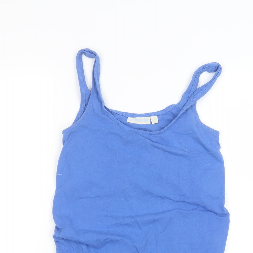 Womens UK Size XS JoJo Maman Bébé Blue Basic Tank