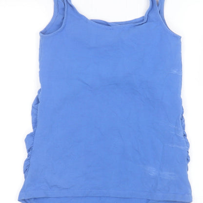 Womens UK Size XS JoJo Maman Bébé Blue Basic Tank