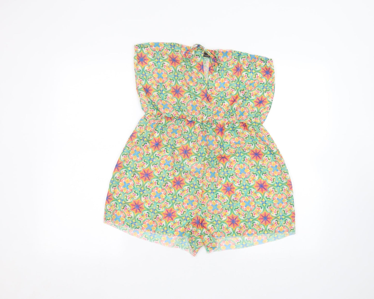 Boohoo Womens Green   Jumpsuit One-Piece Size M