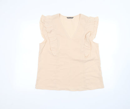 SheIn Womens Beige   Basic T-Shirt Size L