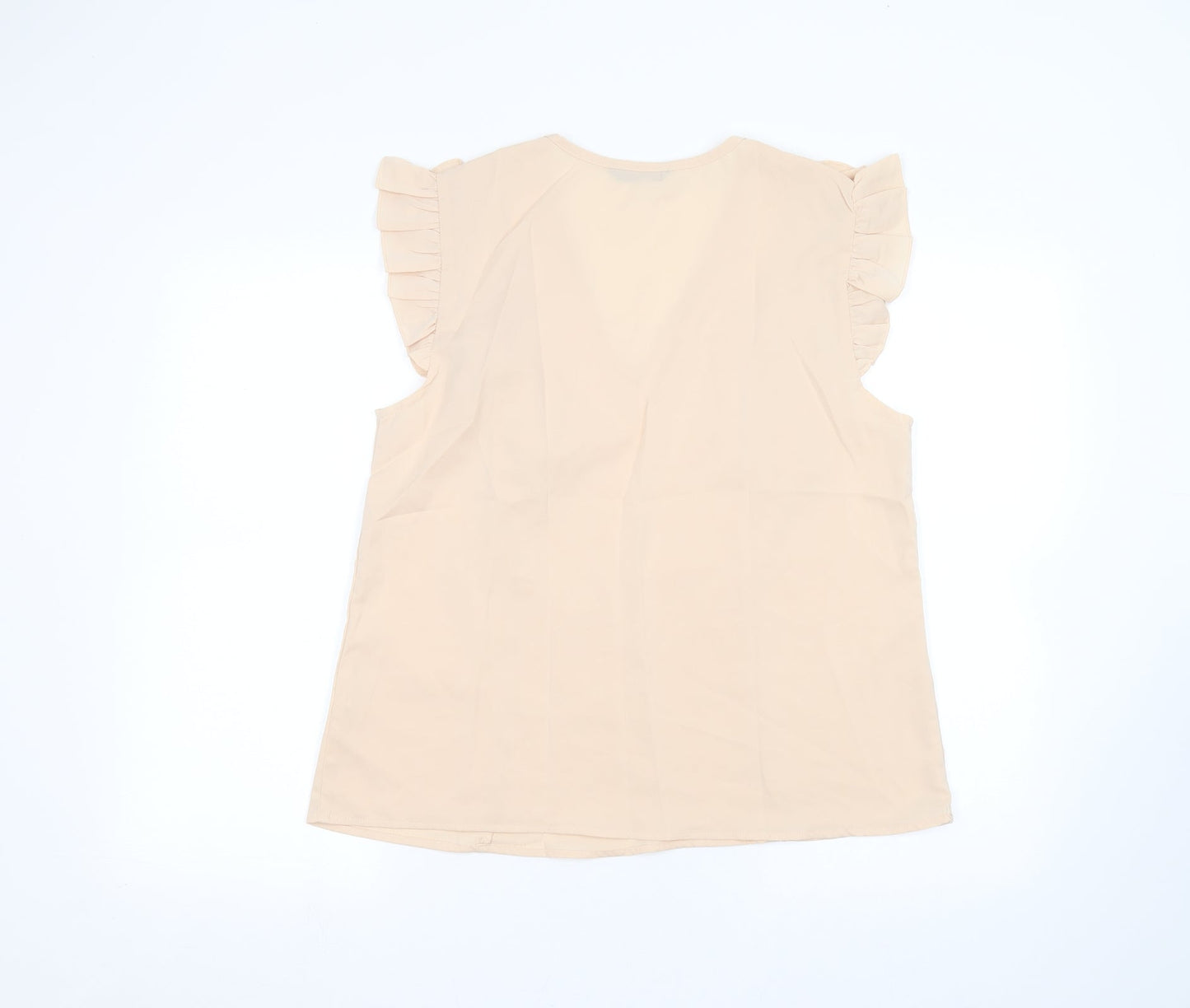 SheIn Womens Beige   Basic T-Shirt Size L