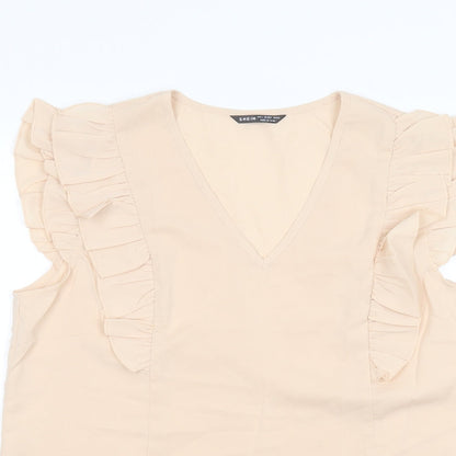SheIn Womens Beige   Basic T-Shirt Size L