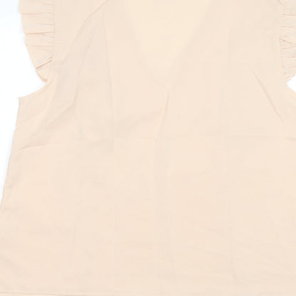 SheIn Womens Beige   Basic T-Shirt Size L