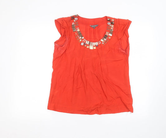 Matalan Womens Red   Basic T-Shirt Size 8