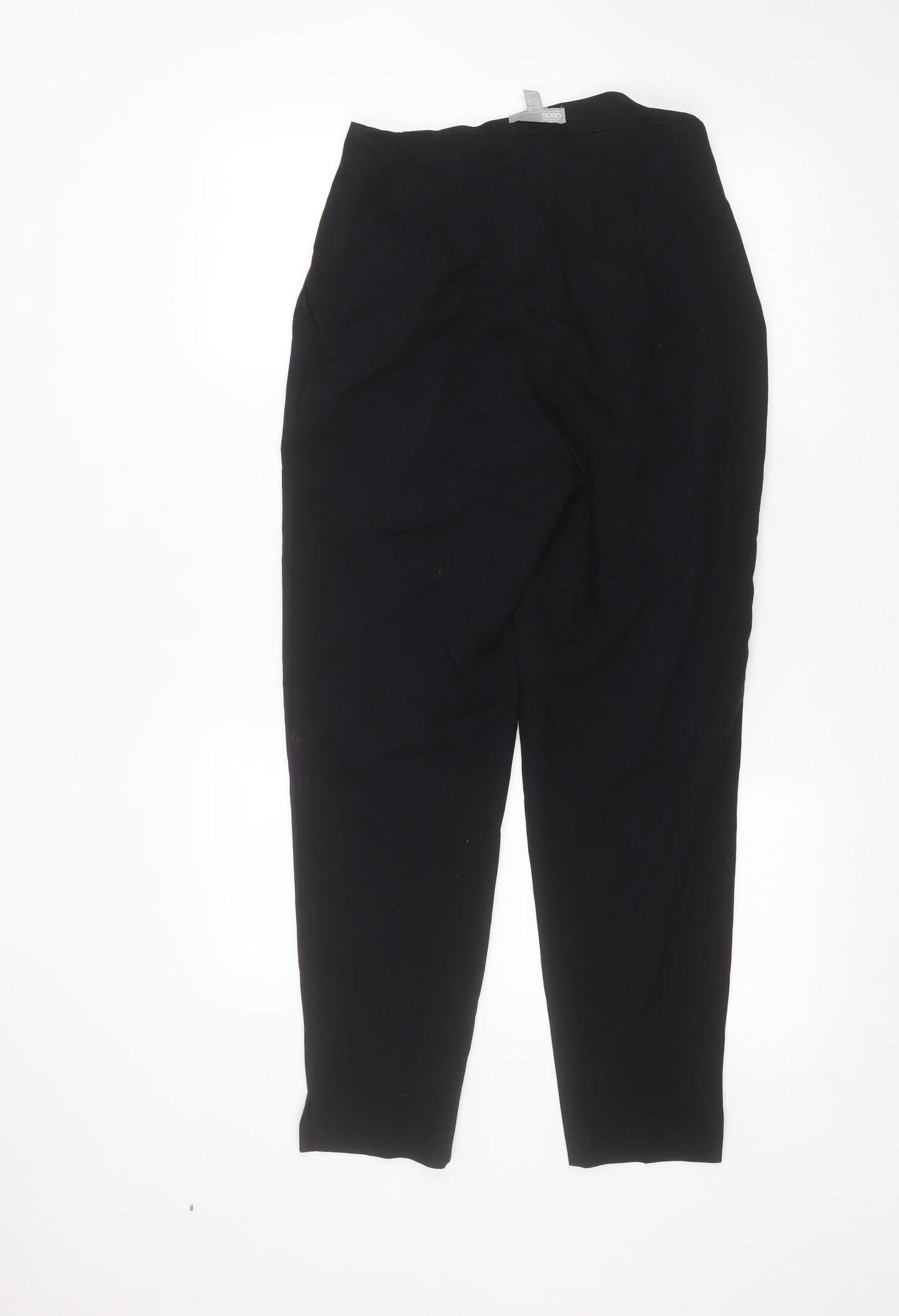 Womens UK Size 8 ASOS Regular Fit  Black Trousers