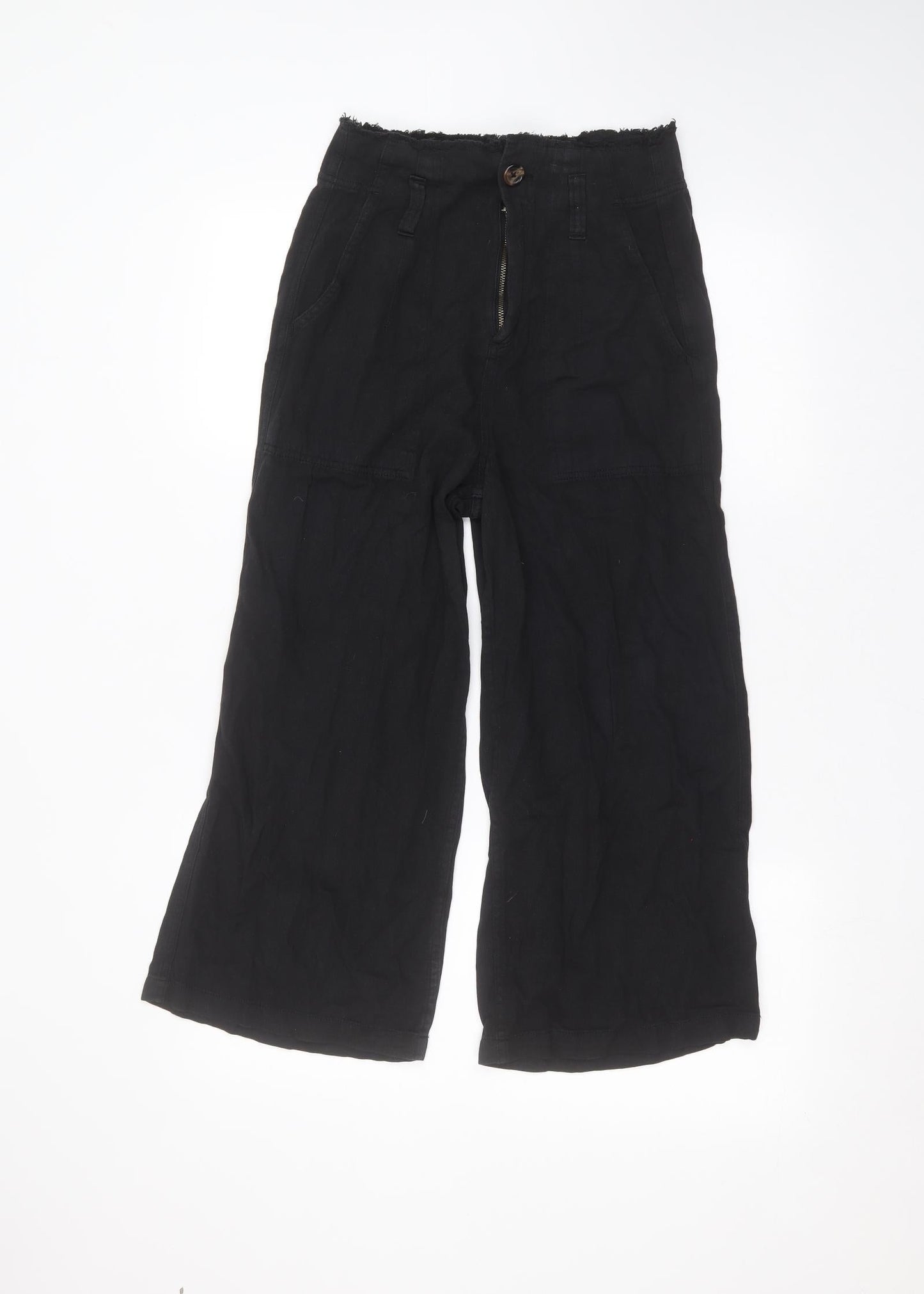 Topshop Womens Black   Trousers  Size 6 L22 in