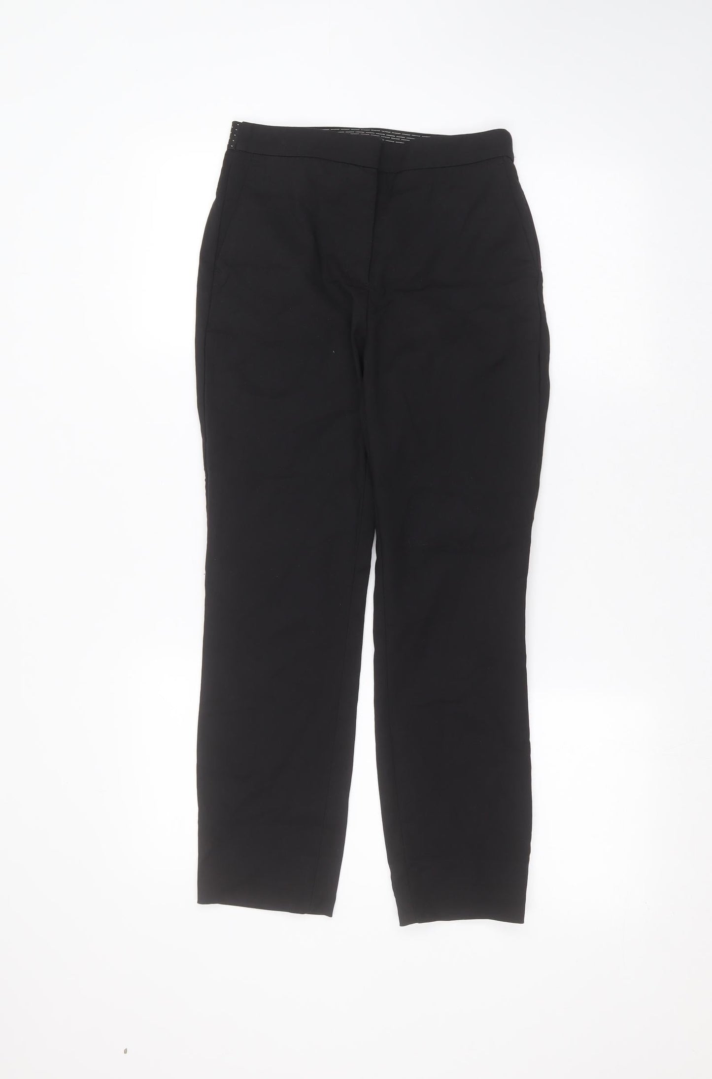 Womens UK Size S Zara Regular Fit  Black Trousers