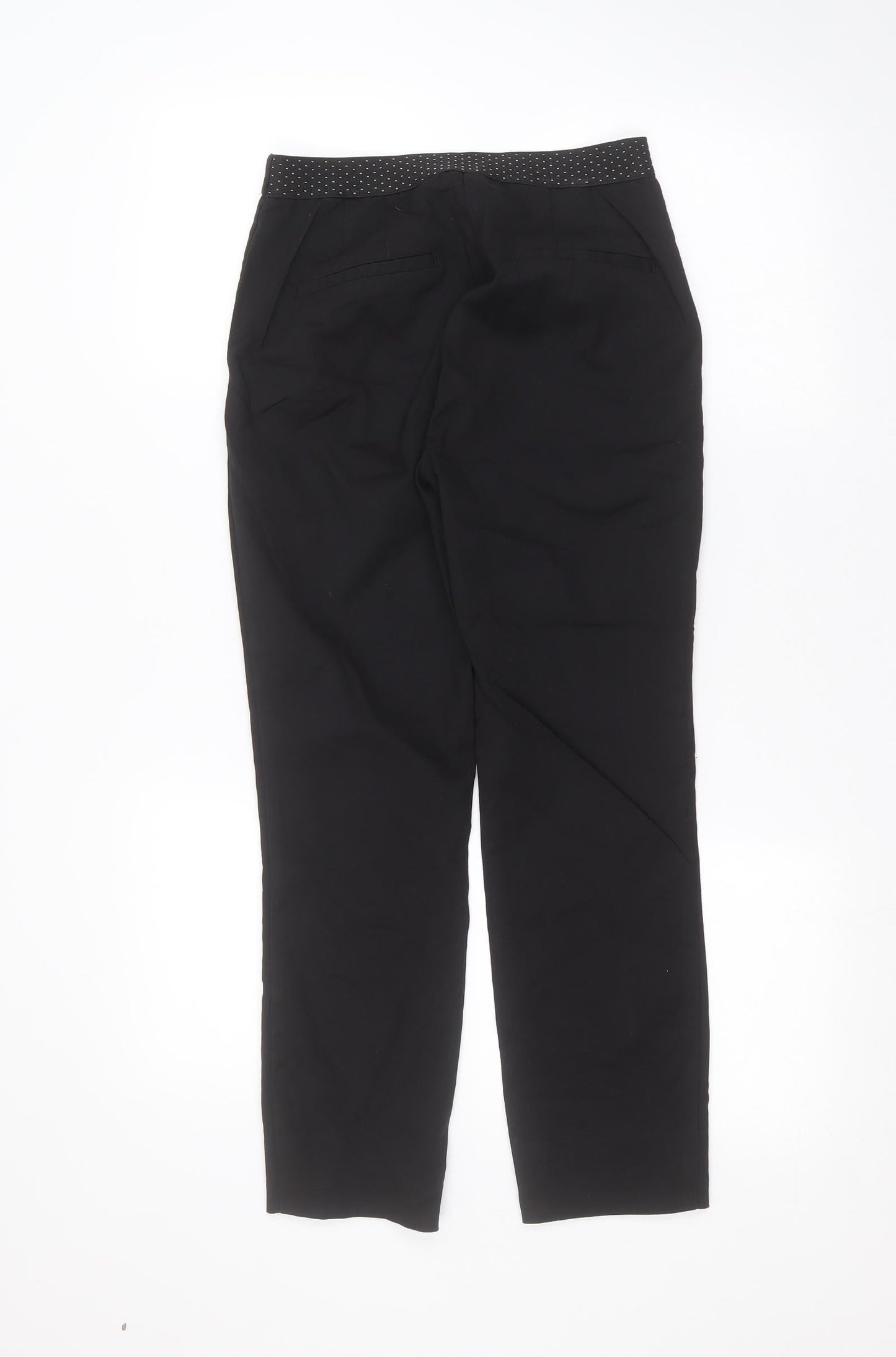 Womens UK Size S Zara Regular Fit  Black Trousers