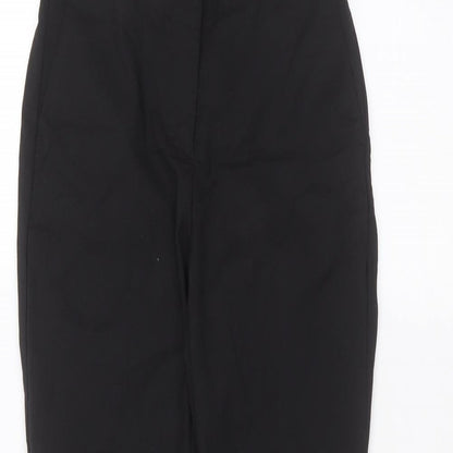 Womens UK Size S Zara Regular Fit  Black Trousers
